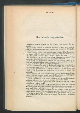 Una historia tragi-cómica.