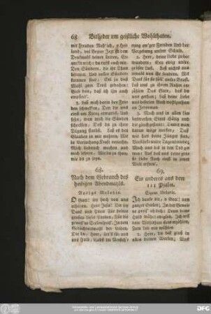 68. Nach dem Gebrauch des heiligen Abendmahls.