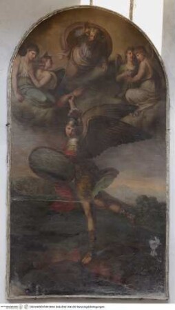 Der kämpfende Erzengel Michael