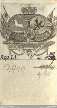 Exlibris: Friedrich August, Herzog von Braunschweig-Oels.