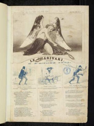 Janvier. signe du facteur; Février, signe du maçon; Mars, signe du recureur