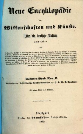 Baukunde oder Architektonische Constructions-Lehre