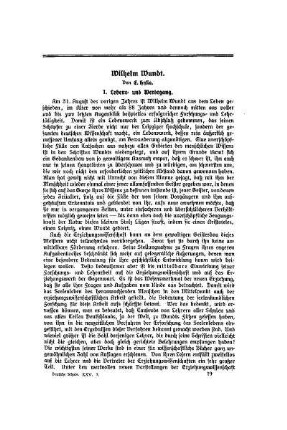 Wilhelm Wundt : I.