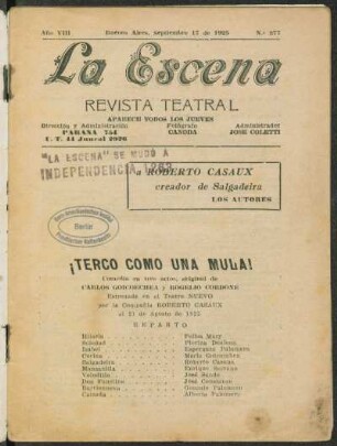 ¡Terco como una mula! : comedia en tres actos