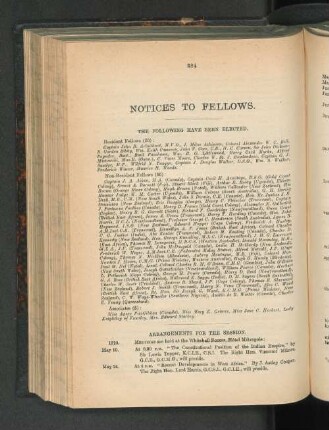 Notices To Fellows.