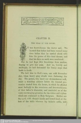 Chapter II. The Head Of The House