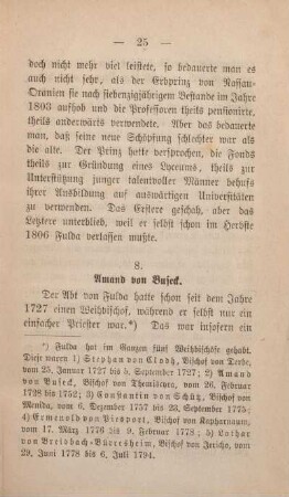 8. Amand von Buseck.