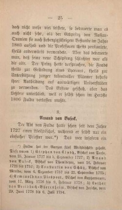 8. Amand von Buseck.