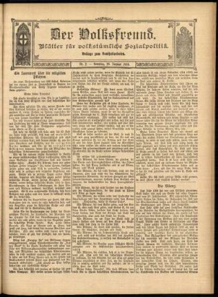 Ausgabe vom Sonntag, den 23. Januar 1910.
