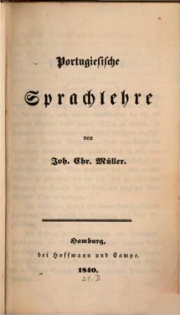 Portugiesische Sprachlehre