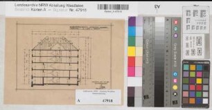 Arnsberg, Amtsgericht, Altbau, Südflügel, Schnitt