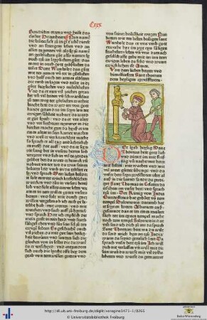 Von dem lieben herren und himelfürsten Sant thoman dem heyligen czwelffboten