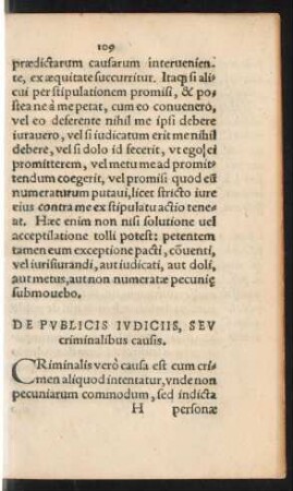 De Publicis Iudiciis, Seu criminalibus causis.