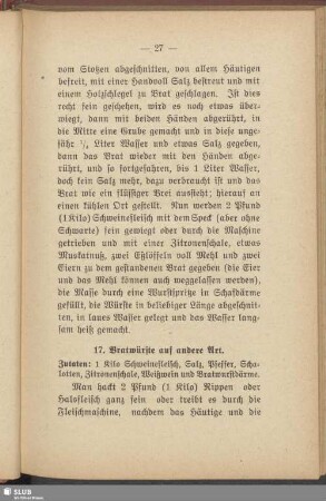 17. Bratwürste auf andere Art