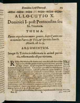 73-78, Allocutio X.