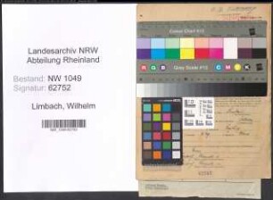 Entnazifizierung Wilhelm Limbach , geb. 05.06.1907 (Verwaltungsangestellter)