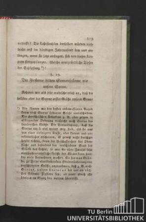 §. 19. Die Fixsterne bilden Sonnensysteme wie unsere Sonne.