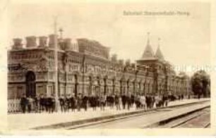 Der Bahnhof Baranowitschi-Nowa in Russland