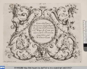 Livre de Divers Ornemens de feuillages, Titelblatt