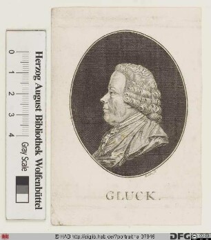 Bildnis Christoph Willibald Gluck (1756 Ritter von)