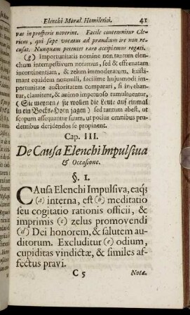 Cap. III. De Causa Elenchi Impulsiua & Octasione.