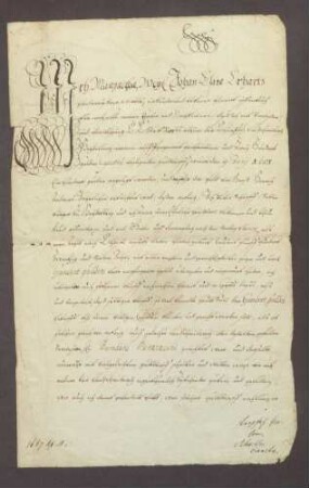 Margarethe, Witwe des Johann Esaia Erhart, cediert der Landschreiberei zu Heidelberg einen Gültbrief des Peter Schupf aus Heidelberg über 100 Gulden Kapital.