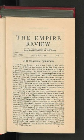 Vol. 8. August 1904. No. 43.