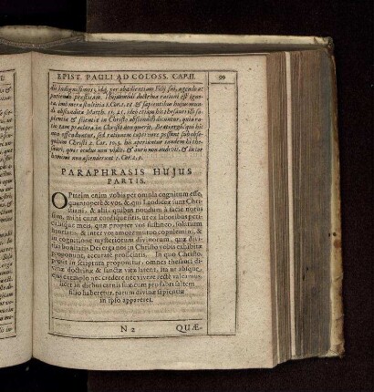Paraphrasis Huius Partis