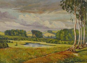 Typische Hügellandschaft bei Holstein