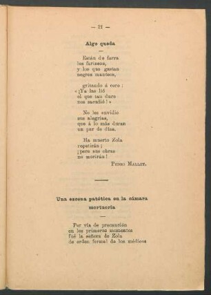 Una escena patética en la cámara mortuoria