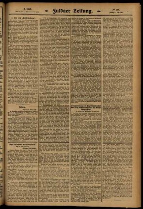 Zweite Ausgabe vom Freitag, den 06. Juni 1913.