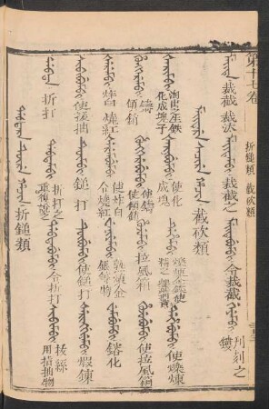 Dabtara tûre hacin = 折鎚類
