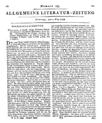 Basler Almanach. Für das Jahr 1798.  Flick 1798