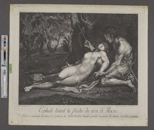 Cephale tirant la flêche du sein de Procris
