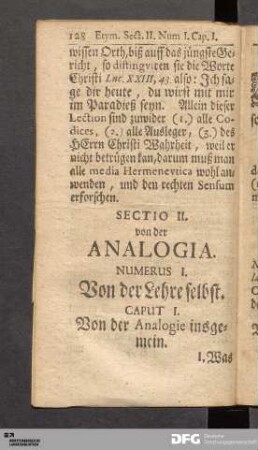 Caput I. Von der Analogie insgemein.