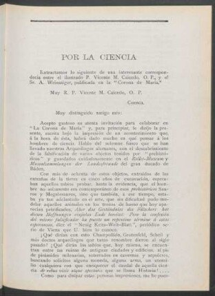 Por la ciencia