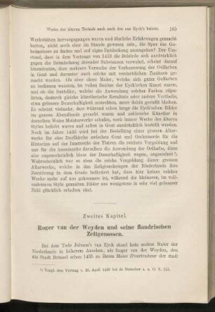 Zweites Kapitel. Roger van der Weyden und seine flandrischen Zeitgenossen.