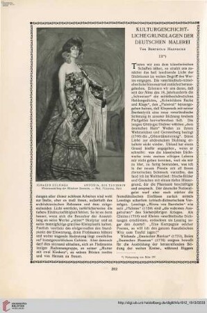 28: Kulturgeschichtliche Grundlagen der deutschen Malerei, [3] : von etwa 1780 bis etwa 1840 (oder von Carstens bis Menzel)
