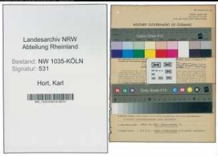 Entnazifizierung Karl Hort , geb. 29.05.1891 (Kaufmaennischer Angestellter)