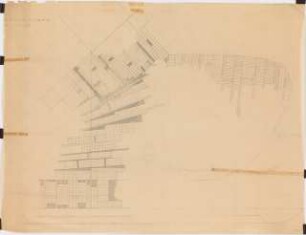 Hansaviertel Grünflächen Hansaplatz. Interbau Berlin 1957: Grundriss Plattenwege Hansaplatz 1:50