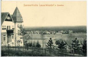 Weixdorf. Blick auf Weixdorf-Lausa