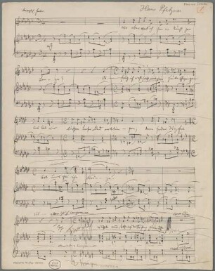 Sonette, V, pf, op. 41/2, Ges-Dur, Excerpts - BSB Mus.ms. 21432 : [without title]