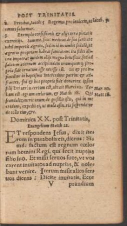 Dominica XX. post Trinitatis ...