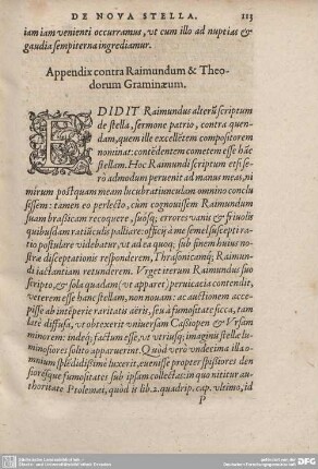 Appendix contra Raimundum & Theodorum Graminaeum.