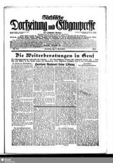 Sächsische Dorfzeitung und Elbgaupresse : mit Loschwitzer Anzeiger ; Tageszeitung für das östliche Dresden u. seine Vororte