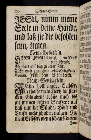 110-119, Jesu, nimm meine Seele in deine Hände...