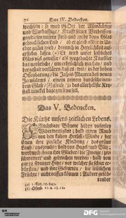 Das V. Bedencken.