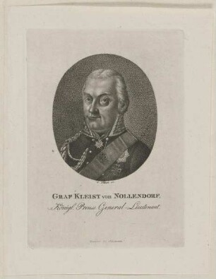 Bildnis des Grafen Kleist von Nollendorf
