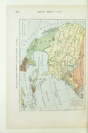 Politische Karte der Vereinigten Staaten von Amerika