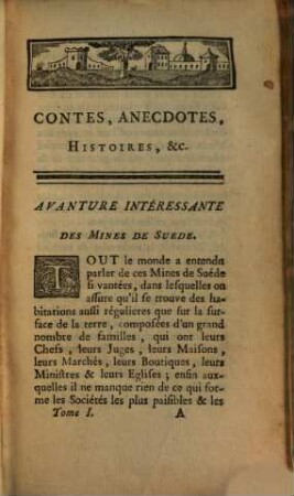 Contes, Avantures, Et Faits Singuliers, &c, 1